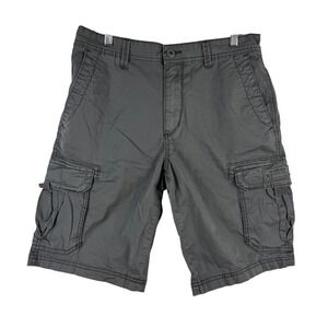 UNIONBAY Men Cargo Shorts Gray‎ 32 Authentic Fit Casual Utility Pockets RN60307